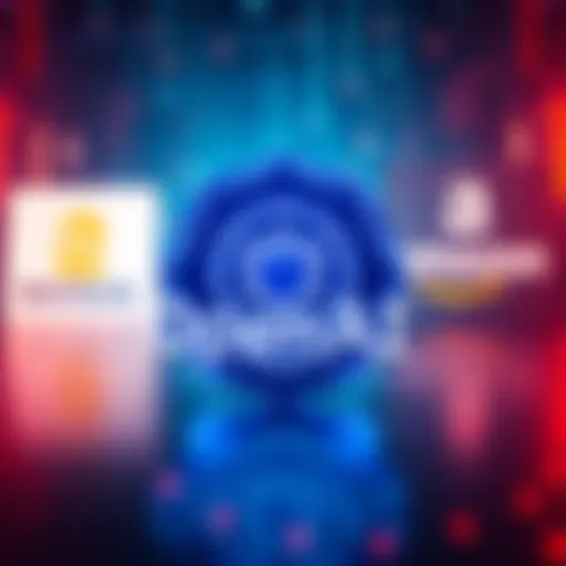 OpenAI logo with Nvidia, Amazon, and SoftBank logos in the background, symbolizing a major investment in AI technology.