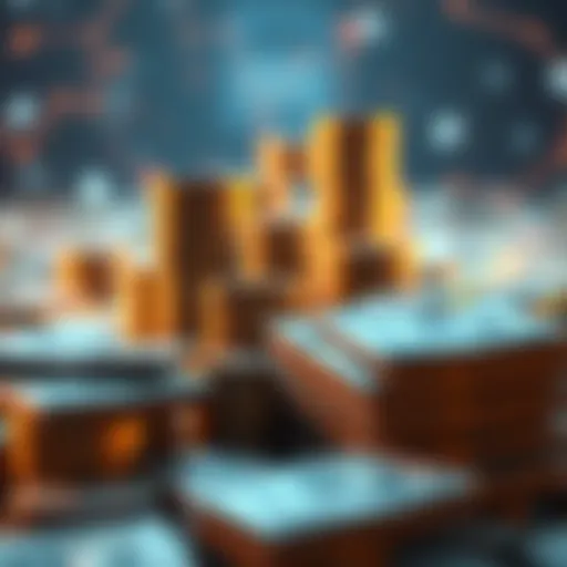 A visual representation of OpenAI's funding success amidst concerns over AGI and money's future, showing coins fading away in the background while stacks of cash are foregrounded.