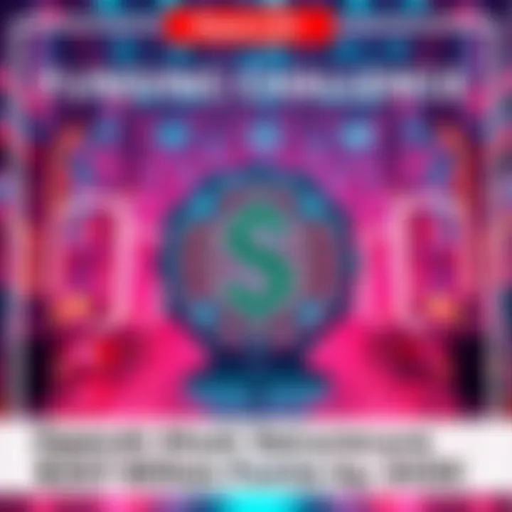 A visual representation of OpenAI's goal to raise significant funding, featuring a large dollar sign and futuristic technology elements.