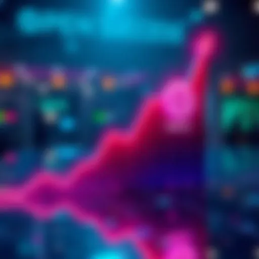 A graph showing an upward trend in valuation with an OpenAI logo prominently displayed