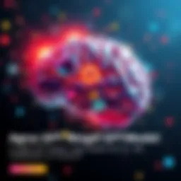 An illustration showing a brain with digital elements, symbolizing advanced intelligence and technology.