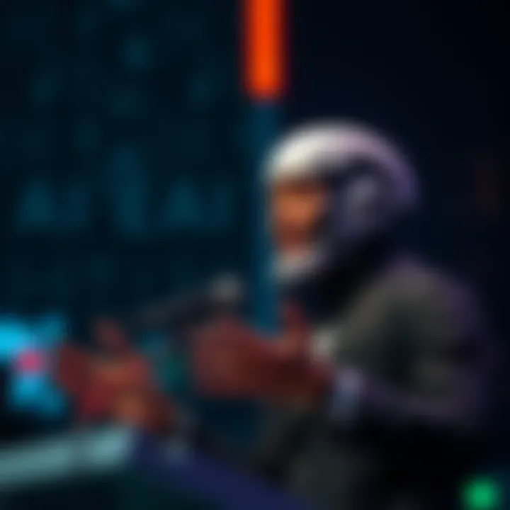 An OpenAI leader giving a speech about the dangers of AI-driven cyber attacks, showing concern and urgency.
