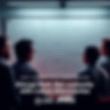 A group of mathematicians discussing new findings from OpenAI's research, surrounded by charts and equations on a whiteboard.