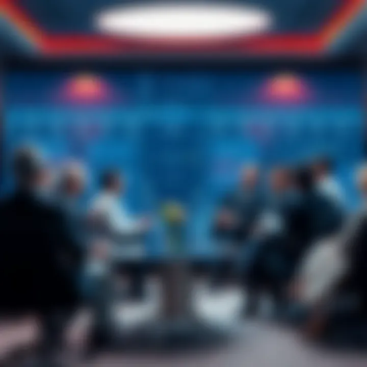Group of academics debating OpenAI's math discovery in a conference room