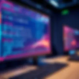 A digital representation of OpenAI's model quickly solving math equations on a computer screen.
