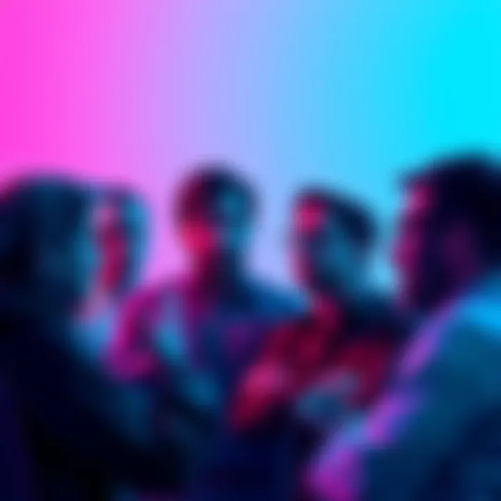 A group of people discussing OpenAI's deal with the Pentagon, with expressions showing concern and curiosity.