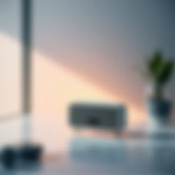 OpenAI Screenless Speaker A portable, screenless speaker designed as an AI companion, showcasing its sleek design and modern features, blending into daily life.