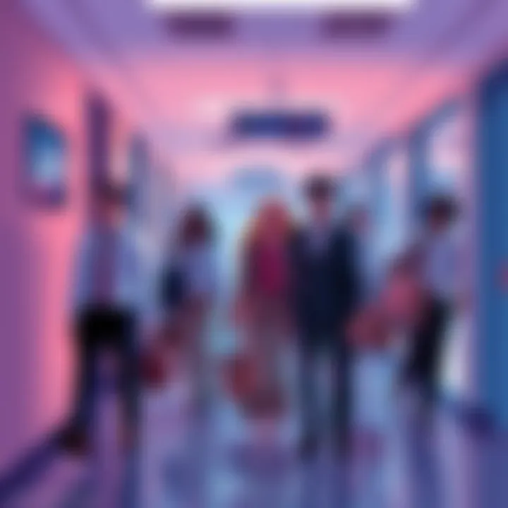 Illustration showing a group of OpenAI employees leaving the office, symbolizing the staff exodus due to company changes.