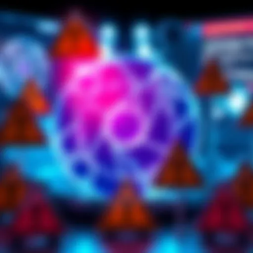 OpenAI logo surrounded by warning signs symbolizing public concerns and potential backlash over recent decisions.