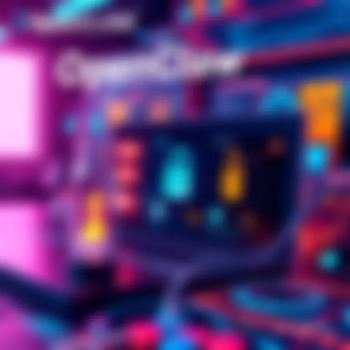 A digital marketing concept showing a blend of local data and public APIs, representing privacy concerns with symbols of data security and personal information.