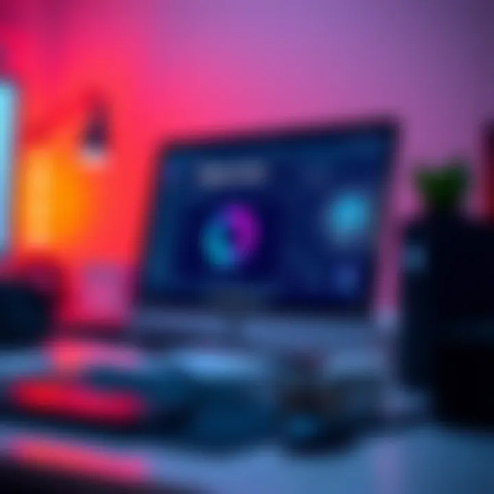 Openclaw software interface on a Mac mini, showcasing automation and AI features, with a clear workspace in the background