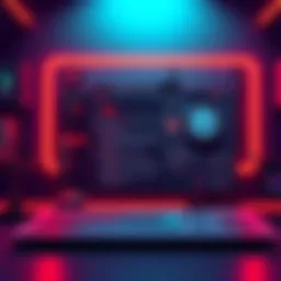 A creative blog interface resembling an operating system focused on Godot shaders