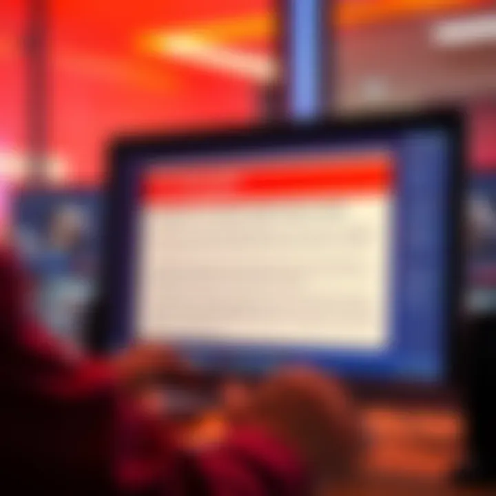 A person reviewing a computer screen displaying an outdated disclaimer about ChatGPT, highlighting its risks like overconfidence and bias.