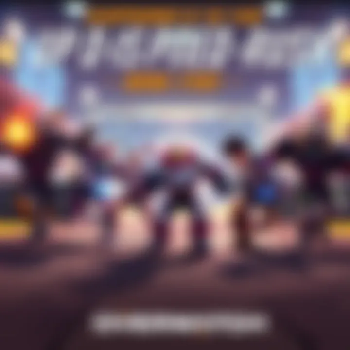 Screenshot showing Overwatch Rush characters in a battle, resembling gameplay from Brawl Stars