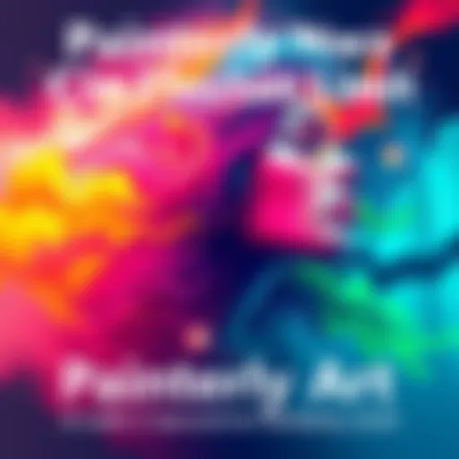 A vibrant digital artwork created within a 2-second render limit, showcasing a unique painterly style