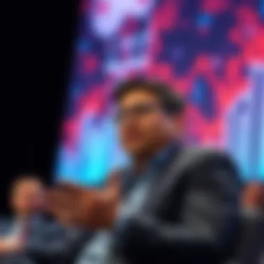Palo Alto CEO Arora discussing the need for reduced AI token costs at a conference