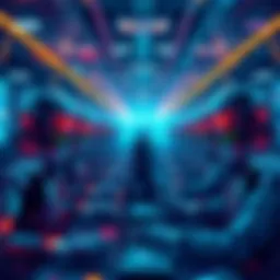 A visual representation of 20 AI agents working simultaneously on different tasks, showcasing efficiency and teamwork in a digital workspace.