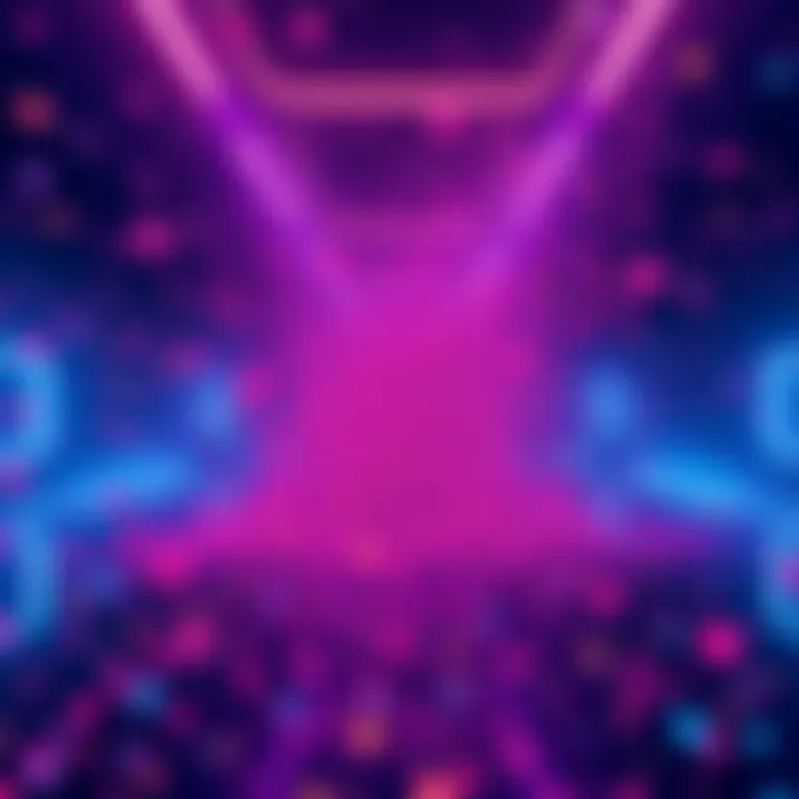 Real-time simulation of particles in Unreal Engine 5 A digital representation of 100 million particles interacting in real-time within a virtual environment, showcasing a futuristic physics simulation in Unreal Engine 5.