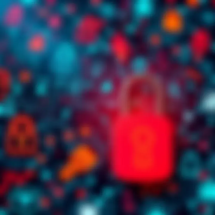 A visual representation of digital passkeys and online security symbols, illustrating the new standard for authentication.