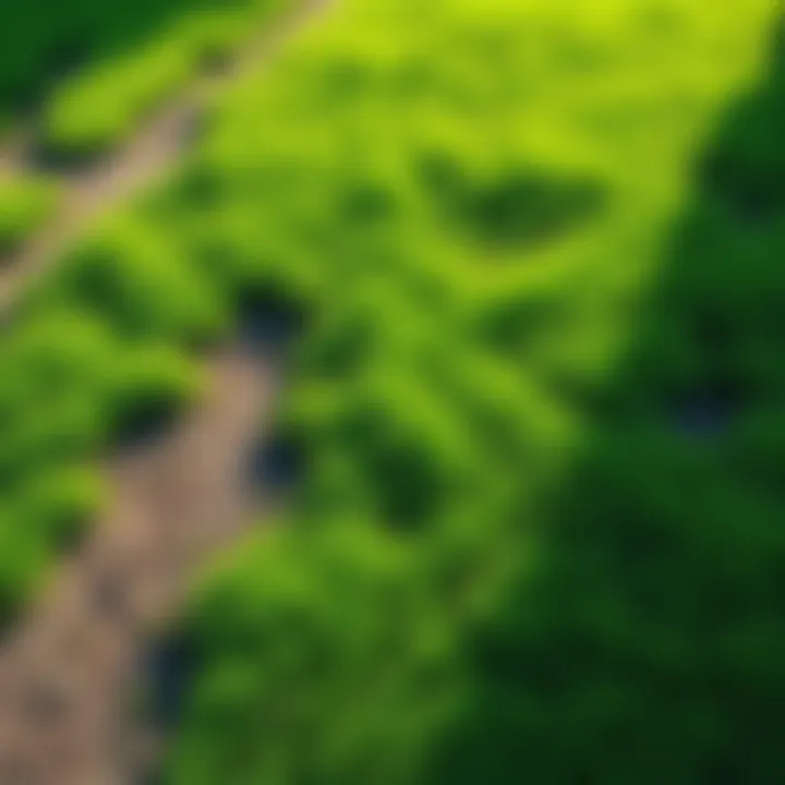 A realistic patchy grass lawn with dry areas and clumps of green grass