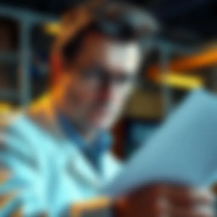 A patent agent looks at a job contract with a concerned expression, highlighting the issue of noncompete agreements in their field.