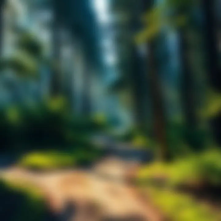 A winding path through a forest, symbolizing unexpected life changes and personal growth.