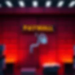 A visual representation of a paywall blocking access to books and information, symbolizing restricted knowledge access.