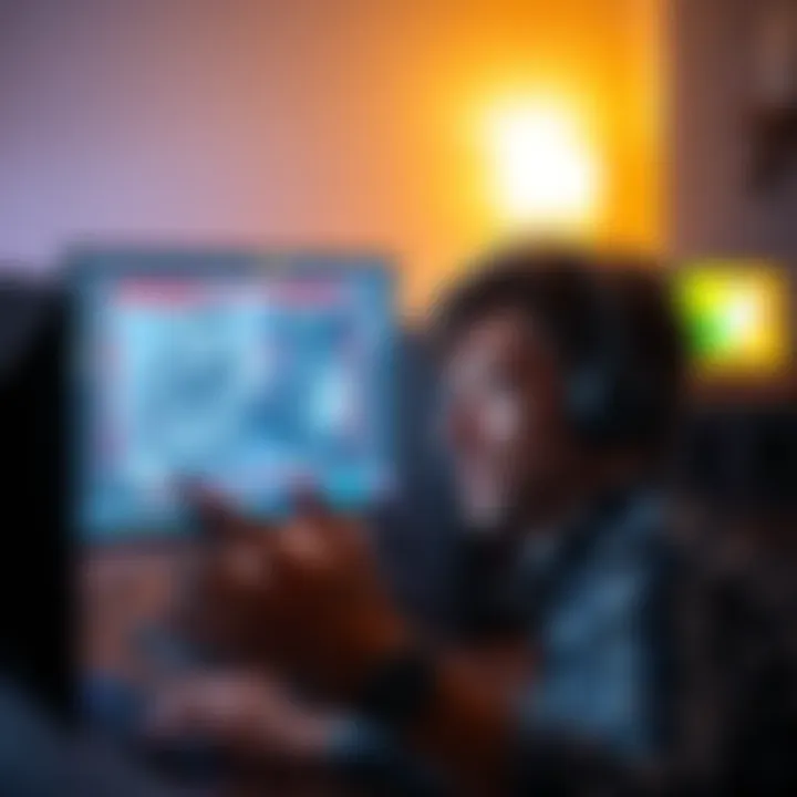 A frustrated developer looking at a crashed computer screen during game development