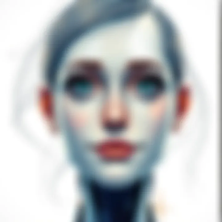 A detailed pencil sketch depicting a friendly AI character, showcasing its features in a creative art style.