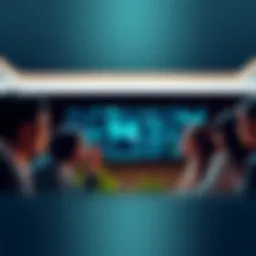 Group of individuals engaged in a conversation about ethical choices in AI technology