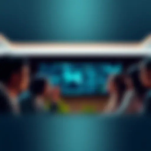 Group of individuals engaged in a conversation about ethical choices in AI technology