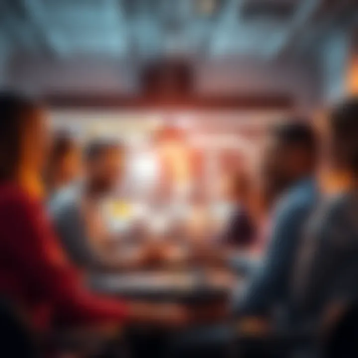 Group of people sharing their thoughts about AI technology in an online forum setting