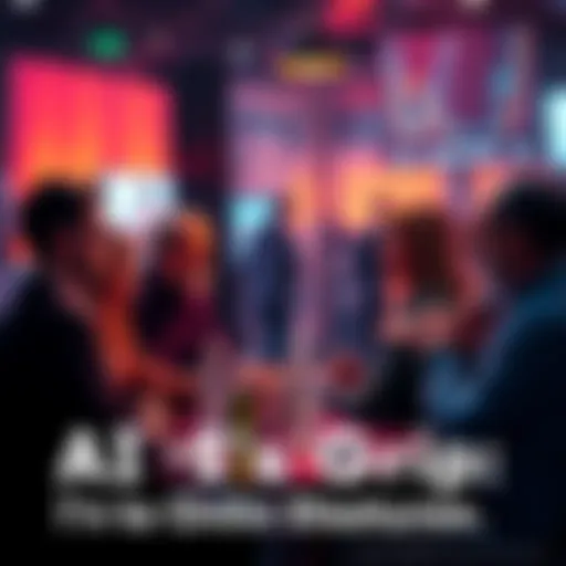 Group of people sharing opinions on artificial intelligence impact during a conversation