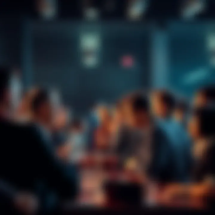 Group of people sharing their daily app usage experiences in a forum