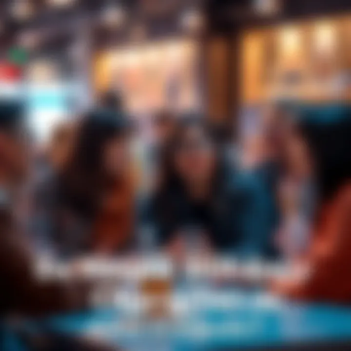 A group of people engaging in a conversation about Character.ai, showcasing mixed emotions, some skeptical and others supportive, in a casual setting.