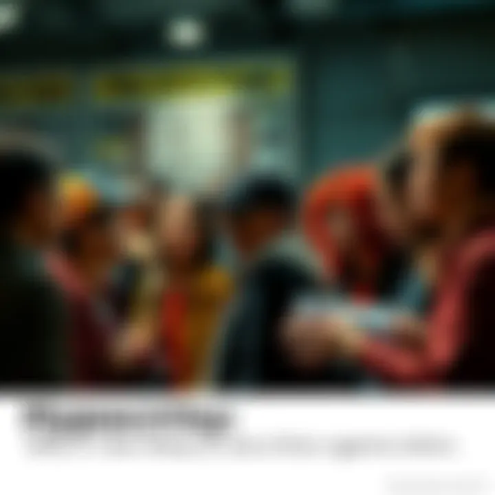 A group of diverse individuals engaged in a serious conversation about the use of slurs and hate speech, showing various emotions like concern and frustration.