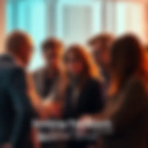 A group of people engaged in a conversation, sharing thoughts and feedback on a concept