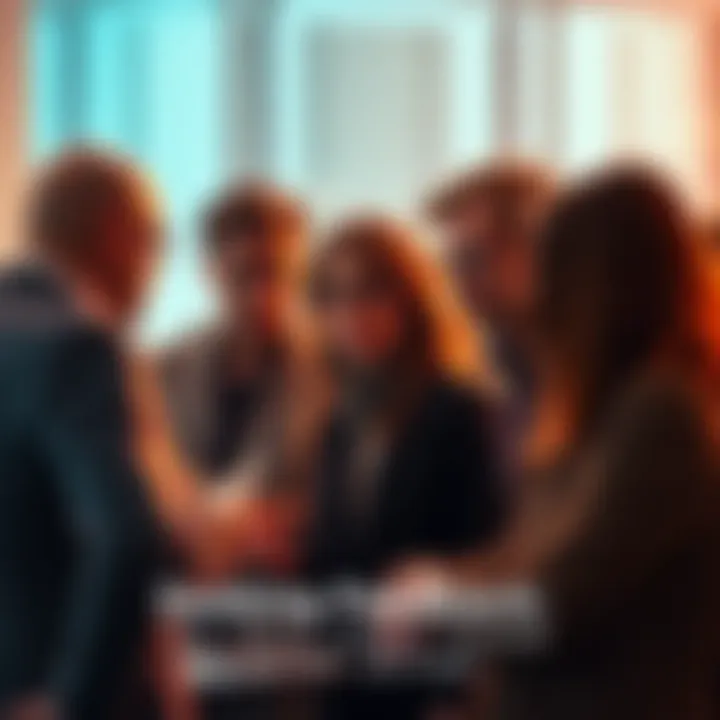 A group of people engaged in a conversation, sharing thoughts and feedback on a concept