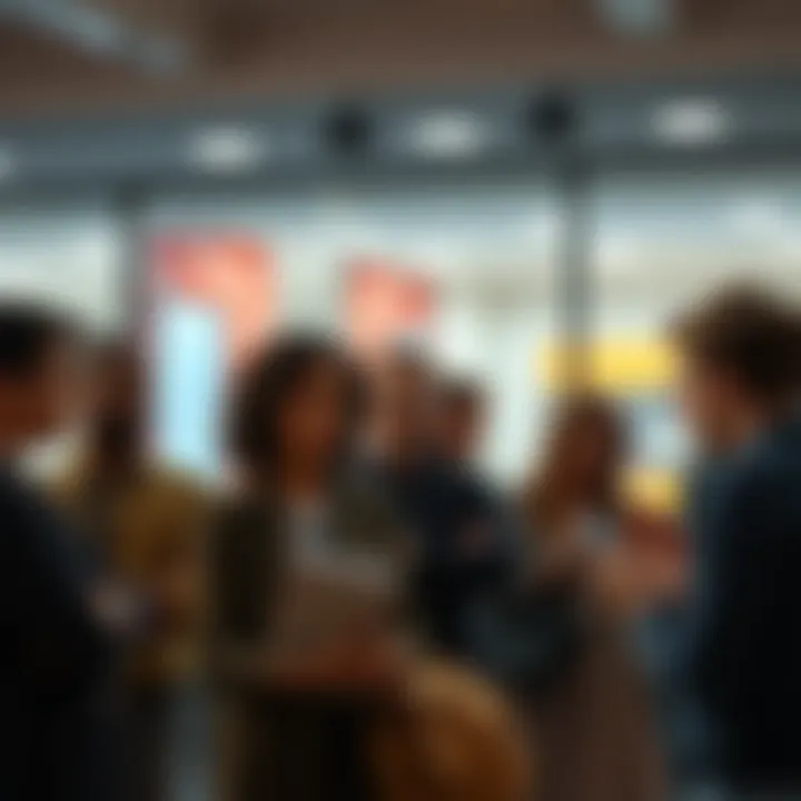 A group of people engaging in conversation, expressing curiosity and confusion over a recent response. They appear animated and are sharing their thoughts.