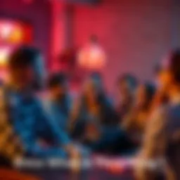 A group of people engaged in a lively discussion about new trends and norms in society