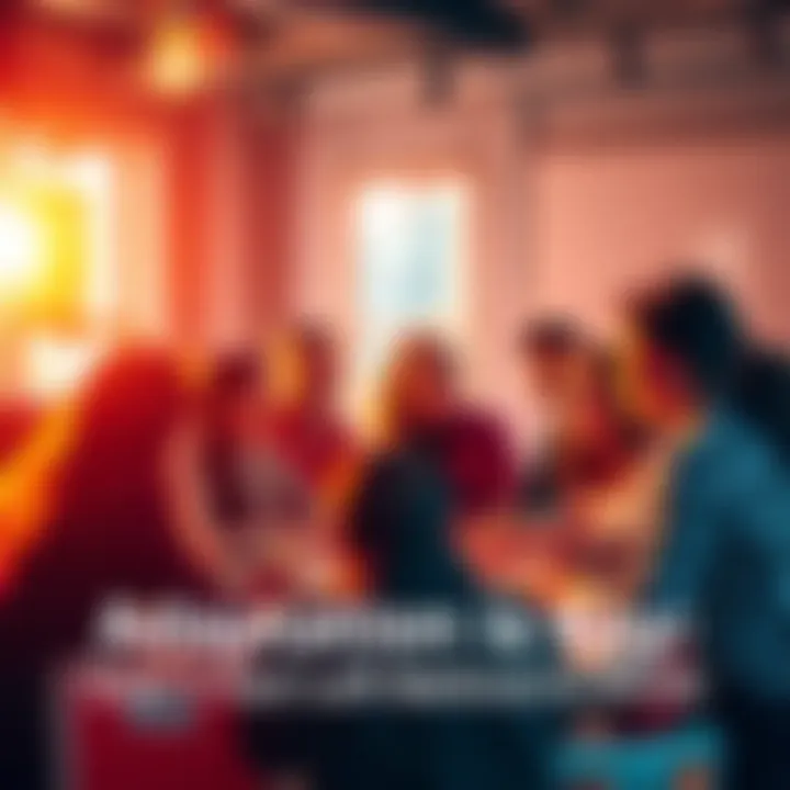 A diverse group of people engaging in a brainstorming session, sharing ideas and collaborating on a project, symbolizing adaptation and teamwork.