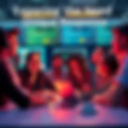 A group of people sharing original responses in a lively online discussion forum