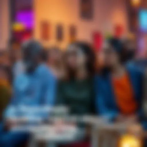 A group of diverse people sitting together, looking thoughtful and concerned while discussing their anxieties