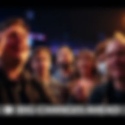 Crowd of people expressing mixed emotions about a significant change