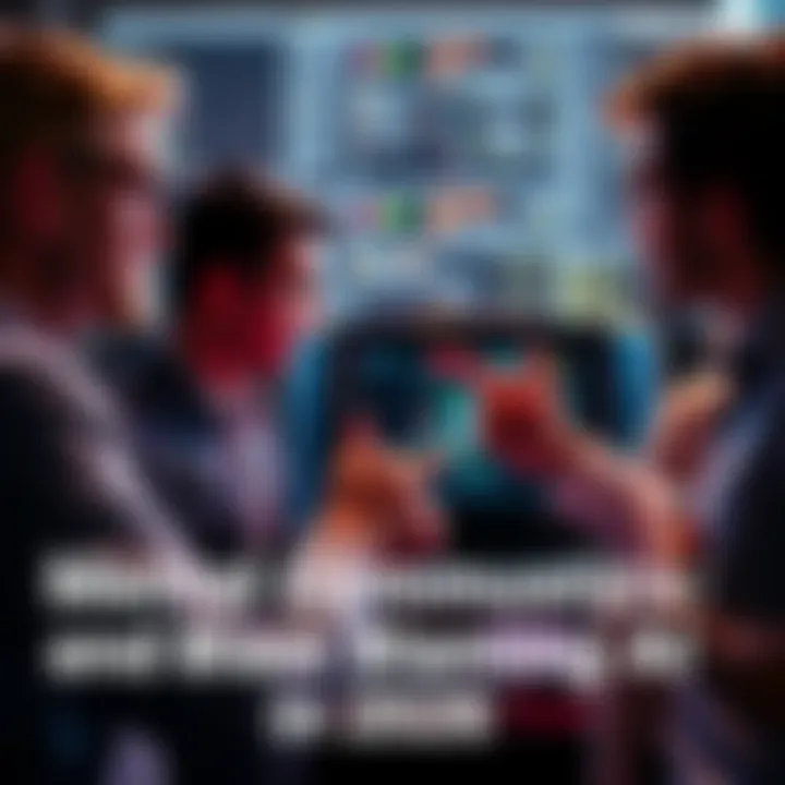 A group of people in discussion, some pointing fingers towards a computer, representing the blame on AI technology