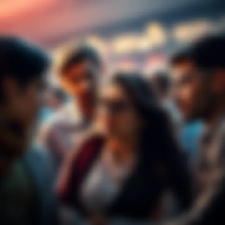 People making decisions A group of people discussing options with a mix of expressions, reflecting uncertainty in decision making.