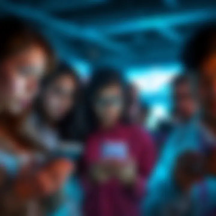 A group of people looking frustrated while deleting their ChatGPT accounts on their devices