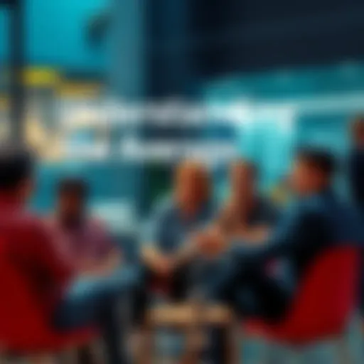 A group of people sitting together, engaging in a lively discussion about societal themes and concepts.