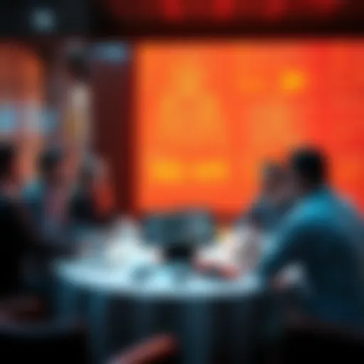 A group of people engaged in a discussion about artificial intelligence misunderstandings and media literacy issues at a round table.