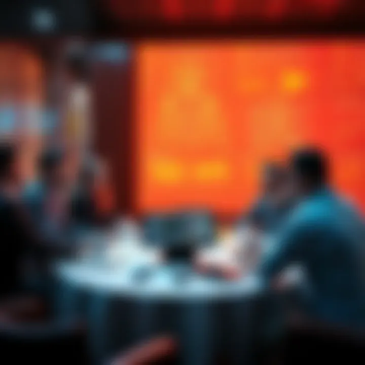 A group of people engaged in a discussion about artificial intelligence misunderstandings and media literacy issues at a round table.